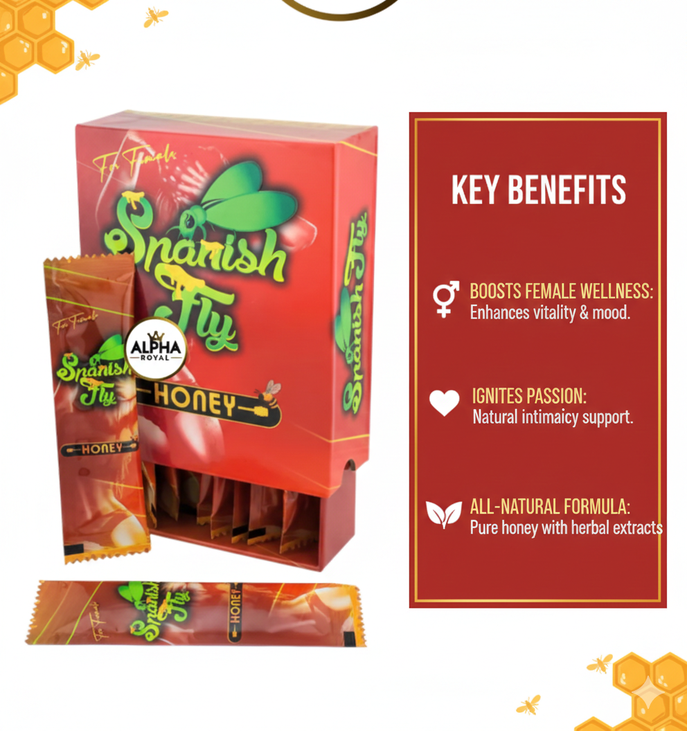 Red Spanish Fly Honey, Pack Of 12 Sachets