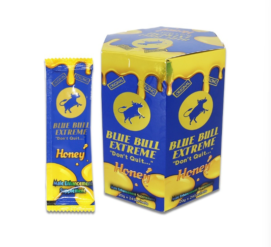 men enhancement honey blue bull extreme with 24sachets package