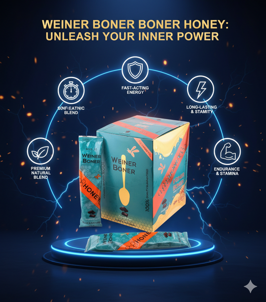 Weiner Boner Honey – Pure & Natural Chocolate Flavor – 12 Spoons