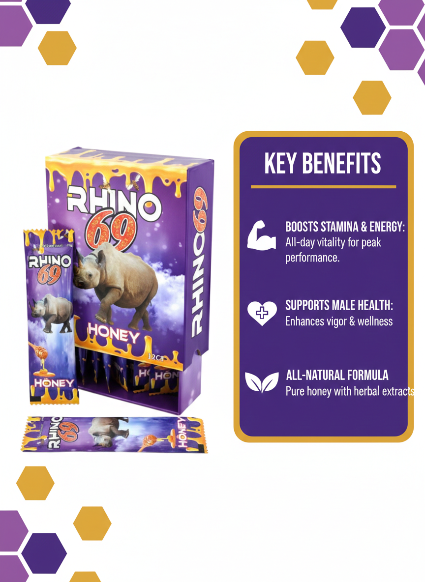 Rhino 69 Honey Packets Male Enhancer 10g Magic Honey Sachet With Gold Honey Packets all flavours
