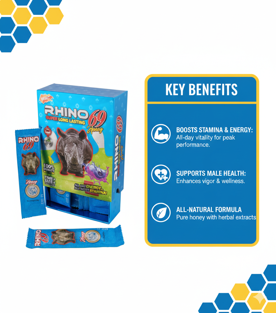 Rhino 69 Honey Packets Male Enhancer 10g Magic Honey Sachet With Gold Honey Packets all flavours