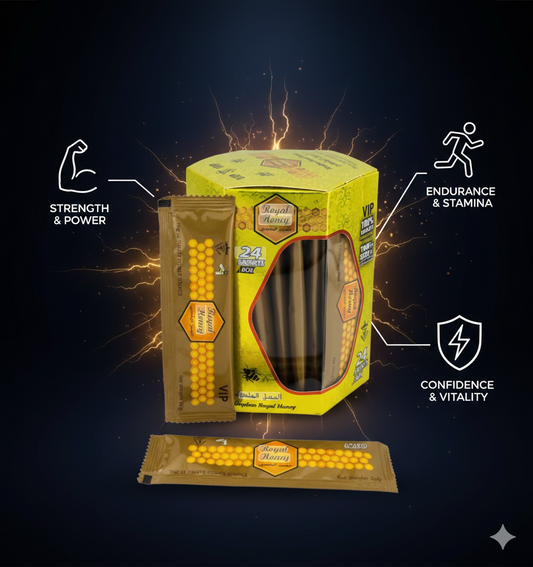 Royal Honey SACHETS (24 Count, Hexagon Box)