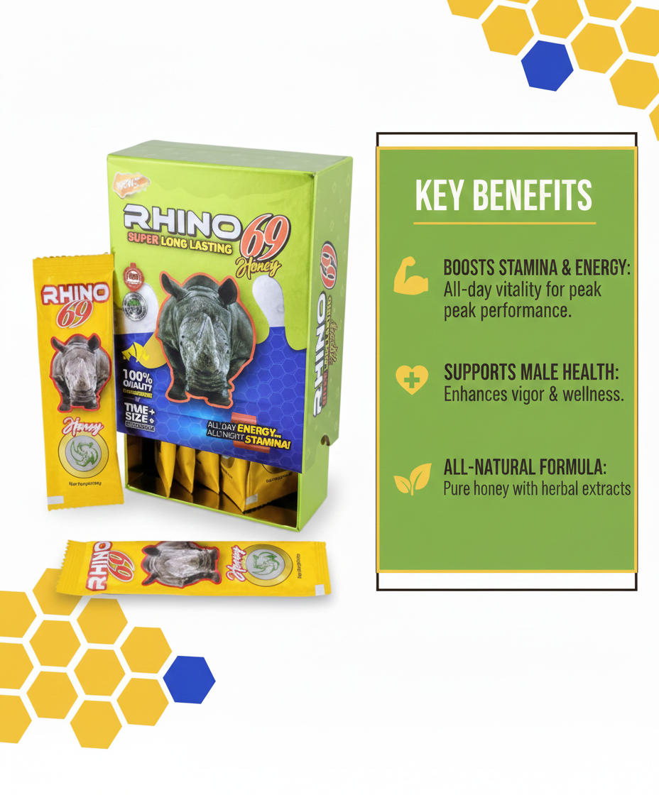 Rhino 69 Honey Packets Male Enhancer 10g Magic Honey Sachet With Gold Honey Packets all flavours