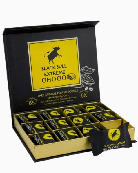 BLACK BULL EXTREME 5X STRONGER MALE ENHANCEMENT CHOCOLATE FOR MEN
