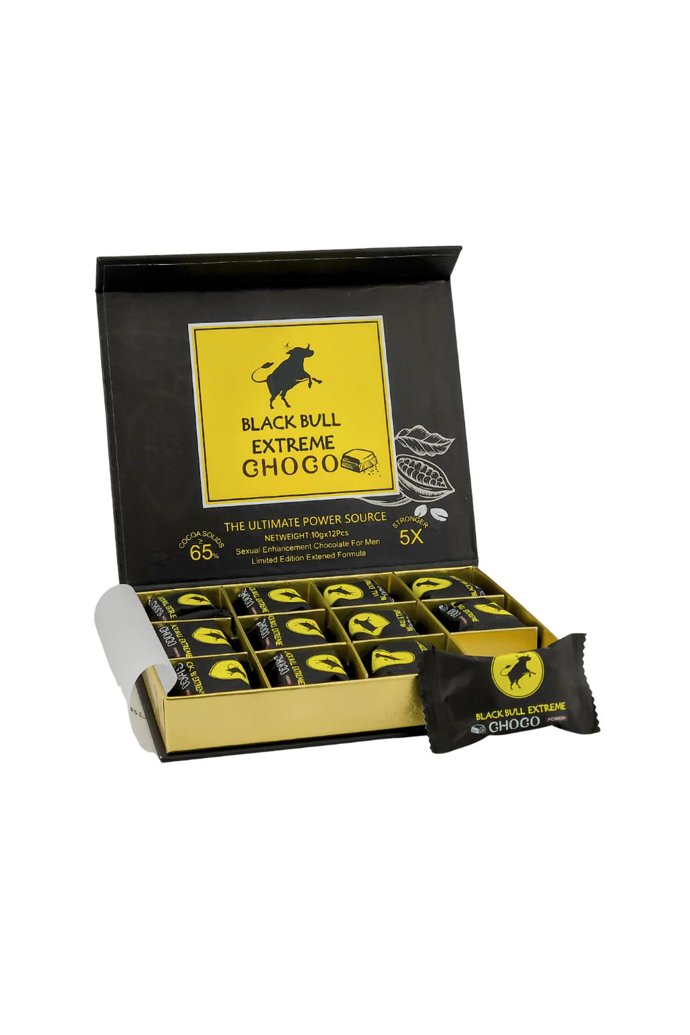 BLACK BULL EXTREME 5X STRONGER MALE ENHANCEMENT CHOCOLATE FOR MEN